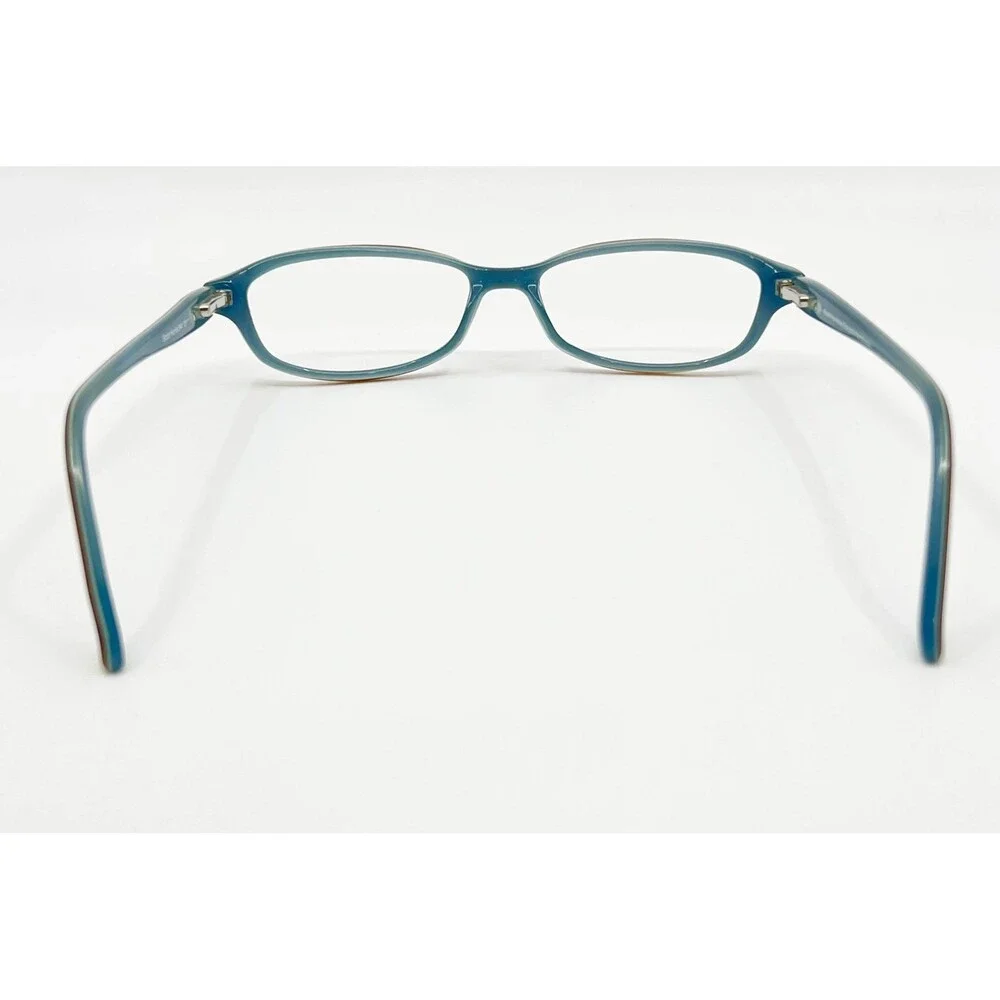 Scott Harris Eyeglasses Womens Brown Blue 244 01 Oval Full Rim Frames 49-16-135